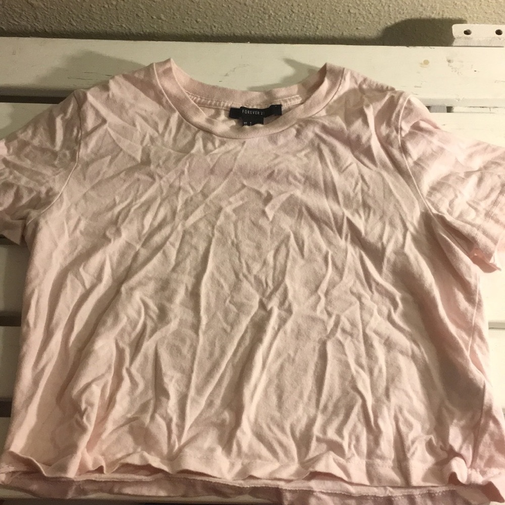 Forever 21 light pink crop top